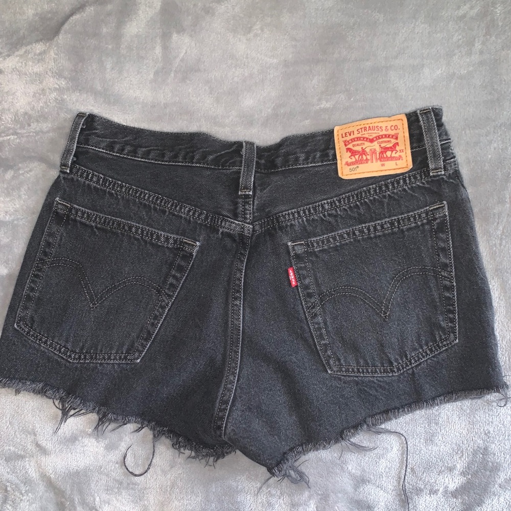 Levis black denim shorts!